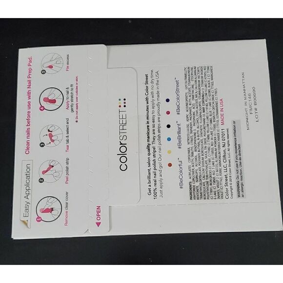 NEW IN PACKAGE COLOR STREET NAIL POLISH STRIPS - Picture 2 of 2